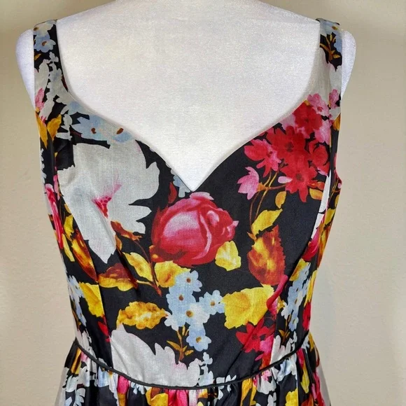 Jill Stuart Silk Floral Sleeveless Mini Dress Size 10 - Picture 2 of 9
